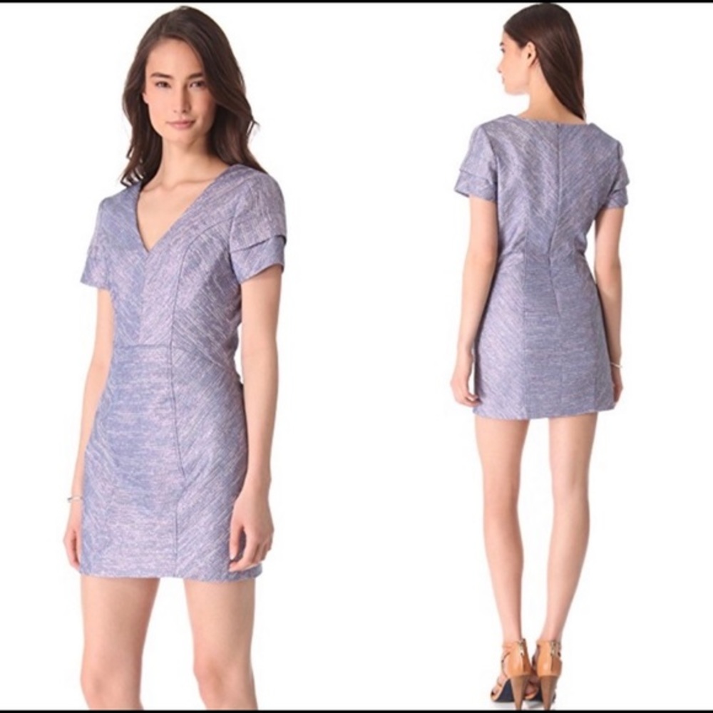 Rebecca Minkoff | Katya Metallic Purple Dress 8